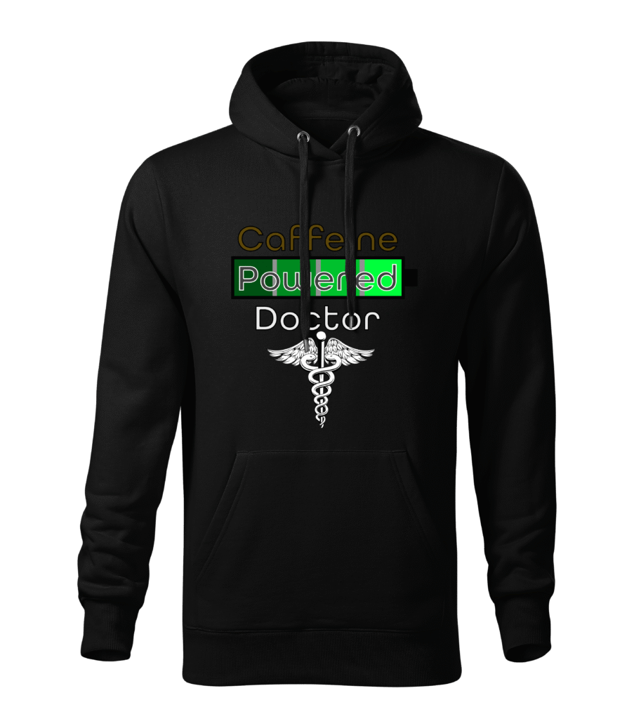 BLUZA CAFFEINE POWERED DOCTOR – CZARNA