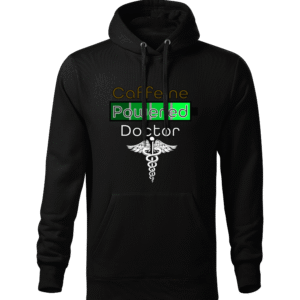 BLUZA CAFFEINE POWERED DOCTOR - CZARNA