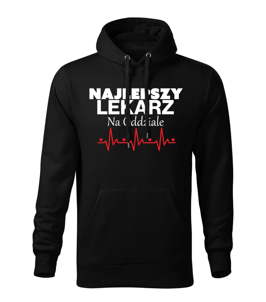 BLUZA NAJLEPSZY LEKARZ NA ODDZIALE – CZARNA