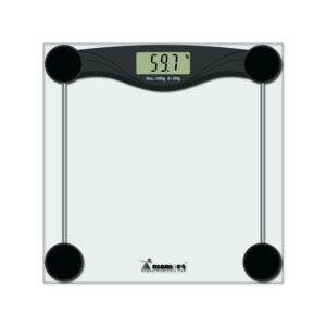 MOMERT 5873 Waga łazienkowa, szklana, do 180 kg, z automatycznym wyłączaniem